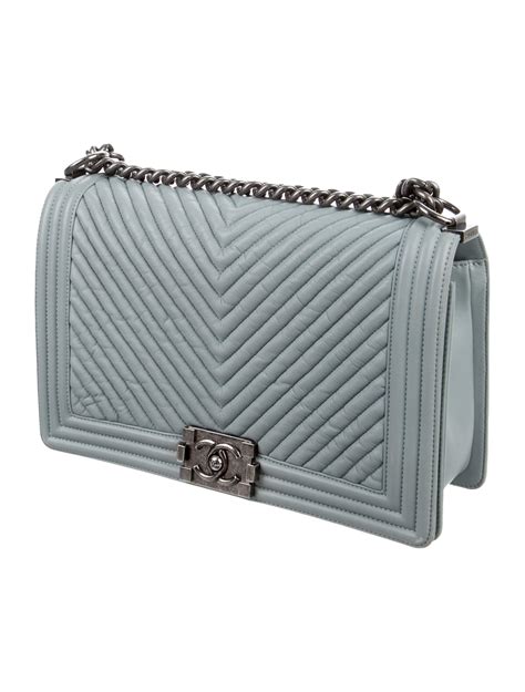 chanel grey chevron boy bag|chanel boyfriend bag.